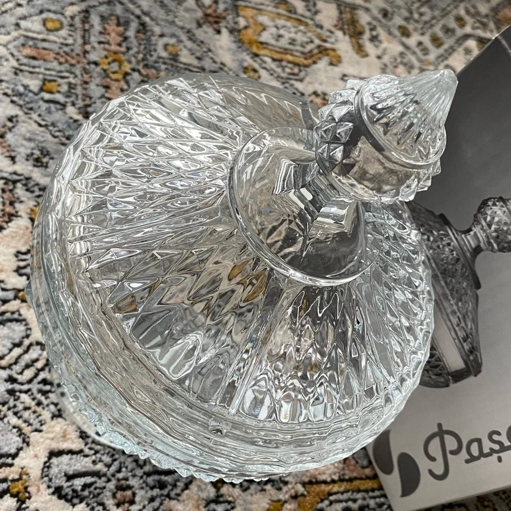 Pasabahce Diamond Sodalime Glass Candy Dish - Picture 4 of 16